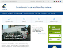 Tablet Screenshot of euro.lt